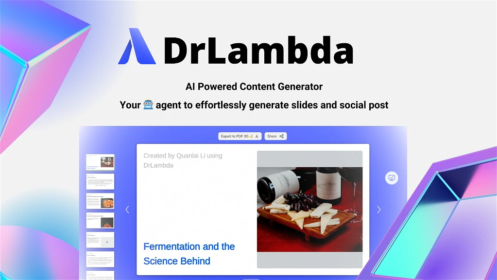 Drlambda homepage